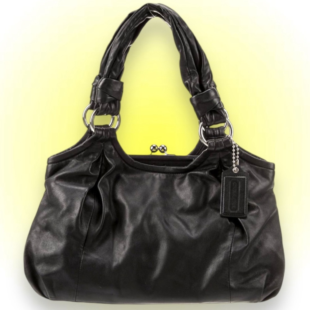Coach Ergo Patent Leather Kisslock Shoulder Bag